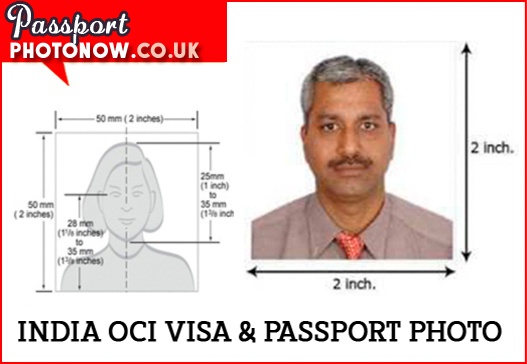 India OCI Visa photo